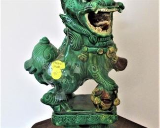 Large antique Chinese foo dog