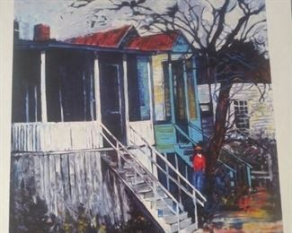 "House on Pearl Street" Serigraph  Artist signed $2500 Estate signed $1500.00
