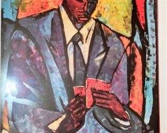 "The Player" print " $150.00 estate signed $300 signed by artist