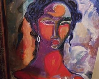 William Tolliver OIL on board, artist signed $7500.00