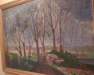 Oil on Board Tolliver signed by artist $8500.00