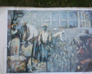 "Pickin Cotton" estate signed $200.00