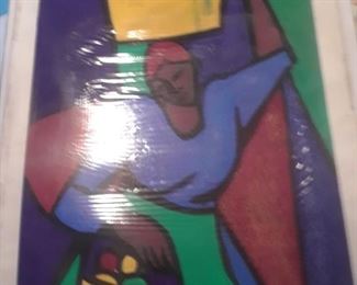 TOLLIVER OIL on paper signed by artist $4000.00