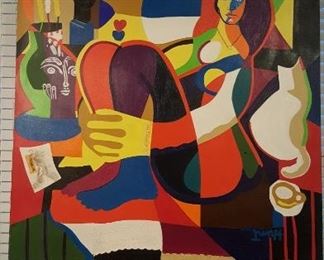 George Hunt acrylic on canvas 6500.00