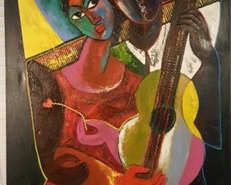 Hunt acrylic on canvas 9500.00