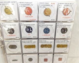 TOBACCO TAG COLL. W/CREWS PARAGON TAG