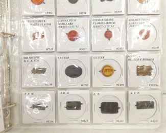 VIEW 10 SEVERAL EMB/DIE CUT TOBACCO TAGS