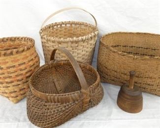 EARLY SPLIT OAK BASKETS