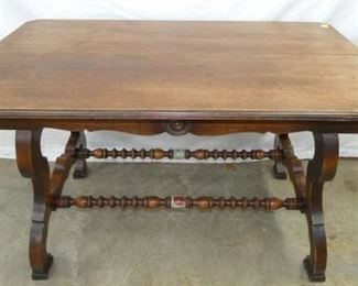 48X29 UNUSUAL WALNUT TABLE