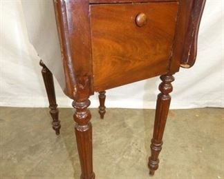 14X21 BURAL WALNUT DROPLEAF TABLE