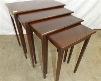 SET OF 4 MAH. NESTING TABLES