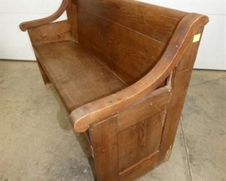 VIEW 2 RIGHTSIDE OAK BENCH