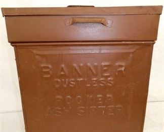 19X22 EMB. BANNER DUSTLESS ASH SIFTER