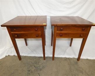 2 MATCHING 21IN. WALNUT TABLES