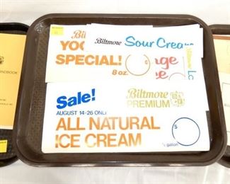 BILTMORE ICE CREAM LABELS
