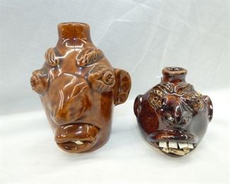 2-3IN. CHARLES LISK/CRAVEN FACE JUGS 