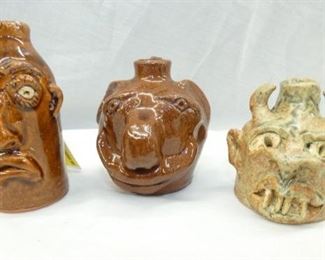 3IN. BROWNS/J. FLOWERS POTTERY 