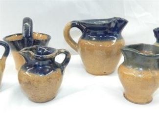 2-3IN. HILTON POTTERY PITCHERS/BASKET 