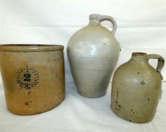 1/2G-2G. NORTHERN SALTGLAZE JUGS/CROCK