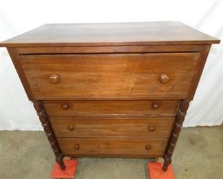 VIEW 2 CLOSEUP WALNUT CHEST