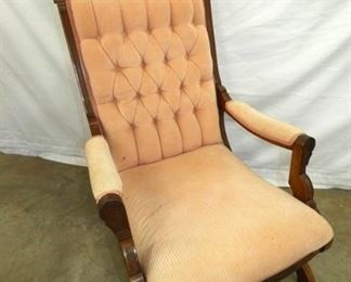 VIEW 2 WALNUT VICTORIAN ROCKER