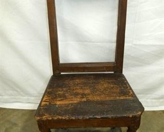 EARLY PEGGED MENONITE CHAIR