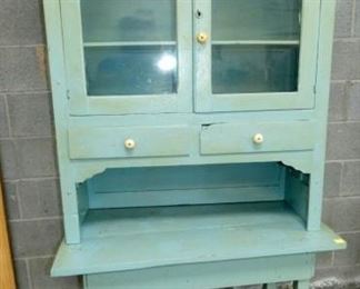41X79 2PC. PAINTED KITCHEN CUPBOARD