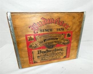 18X14 BUDWEISER WOODEN BOX