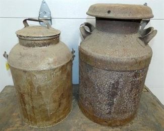 EARLY MILK CANS