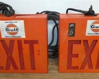 12X10 LIGHTED EXIT SIGNS