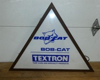 34X25 LIGHTED BOB CAT SIGN