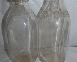 1QT. EMB. BILTMORE DAIRY MILK BOTTLES 