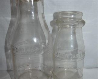 1PT./1/2PT. EMB. BILTMORE DAIRY BOTTLES 