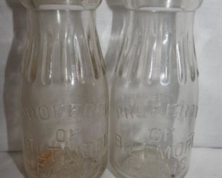 1/2 PINT PROP. OF BILTMORE FARMS BOTTLES