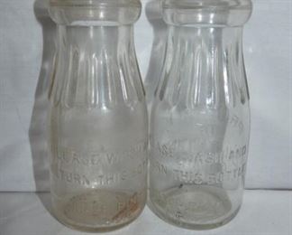 1/2 PINT EMB. BILTMORE DAIRY BOTTLES 