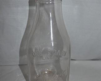 1QT. EMB. BUTLER'S MILK BOTTLE