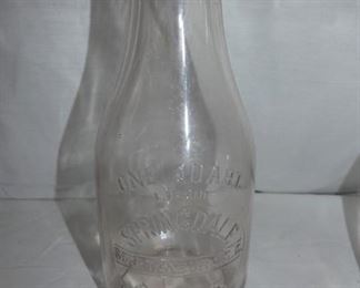 1QT. SPRINGDALE DAIRIES EMB. BOTTLES 
