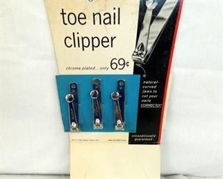 NOS TOE NAIL CLIPPER DISPLAY 