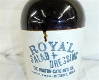 1G. ROYAL SALAD DRESSING STONEWARE JUG
