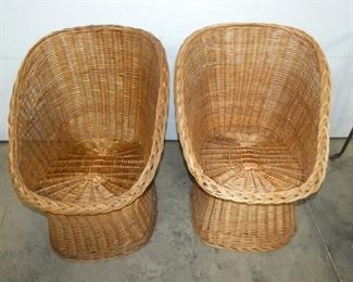 2 WICKER CHAIRS