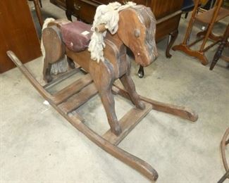 WOODEN ROCKING HORSE