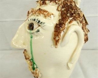 VIEW 2 SIDE VIEW TEAGUE FACE JUG 