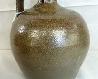 1G. SIGNED WH HANCOCK SALTGLAZE JUG 