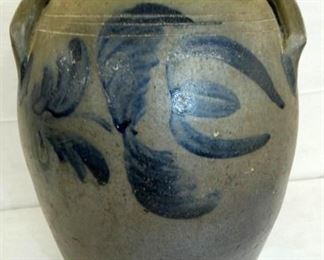 3G. VA COBALT DECO CROCK 