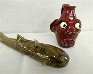CHARLIE MOORE CATFISH/BROWN MINI FACEJUG
