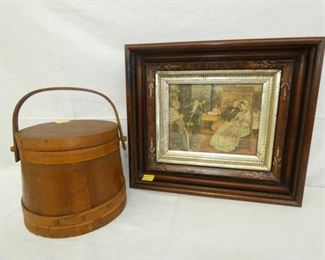1G. SUGAR BUCKET/17X15 SHADOW BOX FRAME 