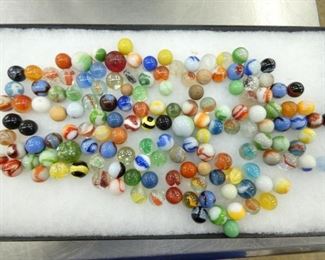 CASE #1 COLLECTION OF EARLY MARBLES 