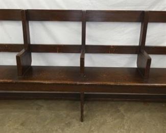 6 1/2FT. EARLY DEPOT BENCH