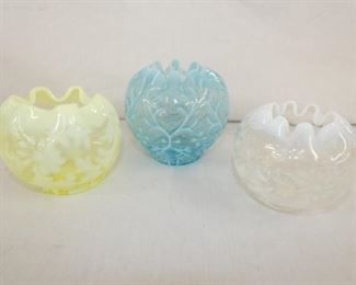 OPALESENT ROSE BOWLS