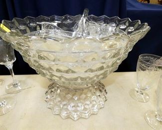 FOSTORIA PUNCH BOWL SET